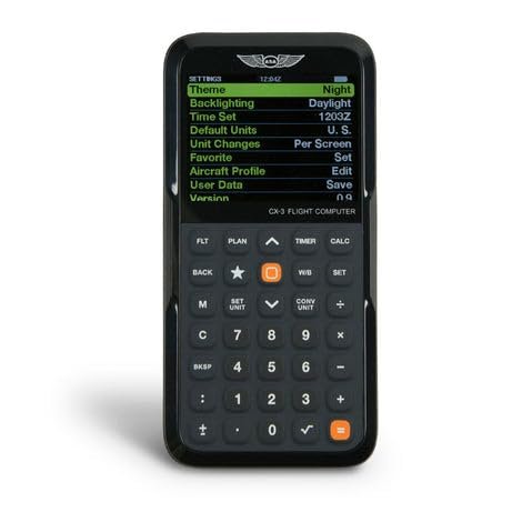 ASA CX-3 Flight Computer  Advanced Electronic E6B for Accurate Flight Planning and FAA Exam Preparation