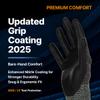 DEX FIT Nitrile Work Gloves FN330, 12 Pairs, 3D-Comfort Stretchy Fit, Firm Grip, Thin & Lightweight, Touch-Screen Compatible, Durable, Breathable & Cool, Machine Washable; Black Grey L (9) view 2