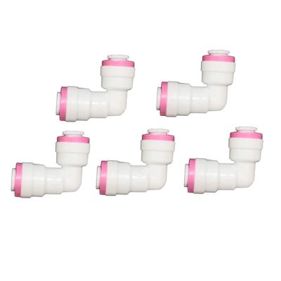 Malida 1/4 inch Quick Connect Check Valve for RO purifiers Water Reverse Osmosis System (Elbow Check Valve,5 pcs)