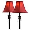 Catalina Lighting Brenda Buffet Table Lamps, Desk Lamp for Office, Dorm, or Bedroom, Reading Light Nightstand Lamp, LED Bulb NOT Included, 25.75", Bronze, Set of 2 view 3