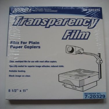 Quill Transparency Film for Plain Paper Copiers