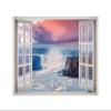 West Mountain Waterfalls View Window 3D Wall Decal Art Removable Wallpaper Mural Sticker Vinyl Home Decor W140 (Large (49''W x 35''H)) view 1