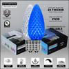 Wintergreen Lighting OptiCore 50 Lights, 50 ft Blue/Cool White C9 LED Christmas Lights Outdoor Commercial-Grade, Parallel Wired, Customizable, Energy Efficient, 18 Gauge, IP67 view 3