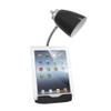 Limelights LD1056-BLK Desk Lamp Organizer with iPad Tablet Book Stand and USB Charging Port, Black view 3