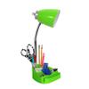 Limelights LD1056-GRN Desk Lamp Organizer with iPad Tablet Book Stand and USB Charging Port, Green view 2