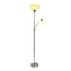 Simple Designs LF2000-BSN Mother-Daughter Floor Lamp with Reading Light, Brushed Nickel view 2