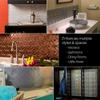 FASDE Hammered Decorative Vinyl Backsplash Panel in Moonstone Copper (6X6 Inch Sample) view 4