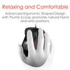 ELECOM EX-G Wired Trackball Mouse, Ergonomic, Thumb Control, Smooth Tracking Roller Ball, 6 Programmable Buttons, Tilt Scroll Computer Mice for PC Mac view 3