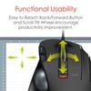 ELECOM EX-G Wired Trackball Mouse, Ergonomic, Thumb Control, Smooth Tracking Roller Ball, 6 Programmable Buttons, Tilt Scroll Computer Mice for PC Mac view 4