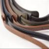 4V Design Lusso Tuscany Leather Slim Handmade Leather Camera Strap w/Universal Fit Kit, Black/Cyan (2SP01BVV0930) view 4