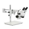 AmScope SM-4B Professional Binocular Stereo Zoom Microscope, WH10x Eyepieces, 7X-45X Magnification, 0.7X-4.5X Zoom Objective, Double-Arm Boom Stand view 2