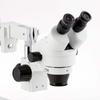 AmScope SM-4B Professional Binocular Stereo Zoom Microscope, WH10x Eyepieces, 7X-45X Magnification, 0.7X-4.5X Zoom Objective, Double-Arm Boom Stand view 3
