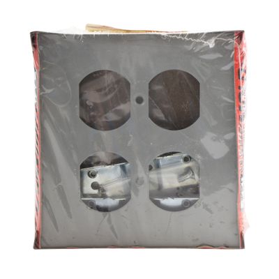 Wiremold Legrand G4046B-2 Duplex Device Box Receptacle & Tele, Gray
