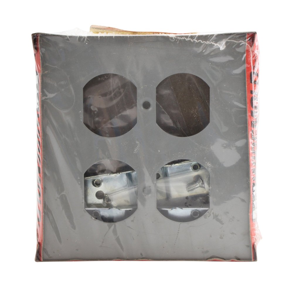 Wiremold Legrand G4046B-2 Duplex Device Box Receptacle & Tele, Gray