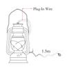 Lantern Kerosene Desk Lamp Retro with Switch Living Room Bedroom Table Lamp view 4
