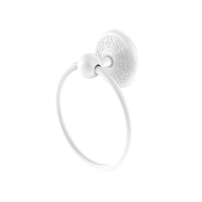 Allied Brass PMC-16-WHM Prestige Monte Carlo Collection Towel Ring, Matte White