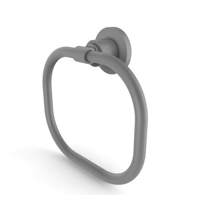 Allied Brass WS-16-GYM Washington Square Collection Towel Ring, Matte Gray