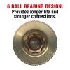 Primefit M14025-6 4-Way Air Manifold Assembly with Industrial 6-Ball Couplers, 1/4-Inch view 2