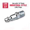 Primefit M14025-6 4-Way Air Manifold Assembly with Industrial 6-Ball Couplers, 1/4-Inch view 3