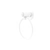 Allied Brass SH-16-WHM Soho Collection Towel Ring, Matte White view 1