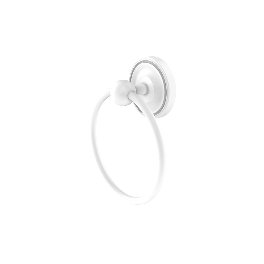 Allied Brass PR-16-WHM Prestige Regal Collection Towel Ring, Matte White