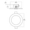 HALO SMD-DM 6 in. 3000K Lens White Round Integrated LED Surface Mount Recessed Remodel Trim Kit view 4