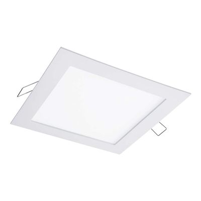 HALO SMD6S6930WHDM SMD-DM Lens Square Integrated LED Direct Surface Mount Recessed Downlight, 3000K Daylight, (No Can Needed), 6.4", White