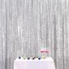 Poise3EHome Silver Sequin Backdrop Curtain, 10Ft x 10Ft Silver Glitter Backdrop Curtains, Sequence Xmas Thanksgiving Backdrop Drapes for Wedding Party Festival Decor view 1