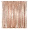 Poise3EHome Sequin Backdrop Curtain, 10Ft x 10Ft Rose Gold Glitter Photography Background Curtains, Sequence Xmas Thanksgiving Backdrop Drapes Decor view 1