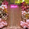 Poise3EHome Sequin Backdrop Curtain, 10Ft x 10Ft Rose Gold Glitter Photography Background Curtains, Sequence Xmas Thanksgiving Backdrop Drapes Decor view 3