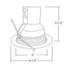 NICOR Lighting 5 inch Oil-Rubbed Bronze Recessed Baffle Trim (15511OB-OB) view 4