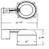 NICOR Lighting 6 inch Shallow Housing for Remodel Applications (17004R) view 2