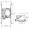 NICOR Lighting 6 inch Shallow Housing for New Construction Applications, IC-Rated (17014A) view 4