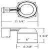 NICOR Lighting 6 inch LED Housing for Remodel Applications, IC-Rated (17014AR) view 3