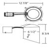 NICOR Lighting 6 inch Sloped Recessed Housing for Remodel Applications, IC Rated (17022RA) view 2