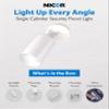 NICOR Lighting 75W White Single Cylinder Adjustable Security Flood Light (11712) view 2