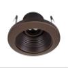 NICOR Lighting 4 inch Oil-Rubbed Bronze Recessed Baffle Trim for MR16 Bulb (14002OB-OB) view 2