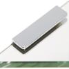 Spancraft 10" Triangle Chrome Bracket Triangle Glass Shower Shelf view 2