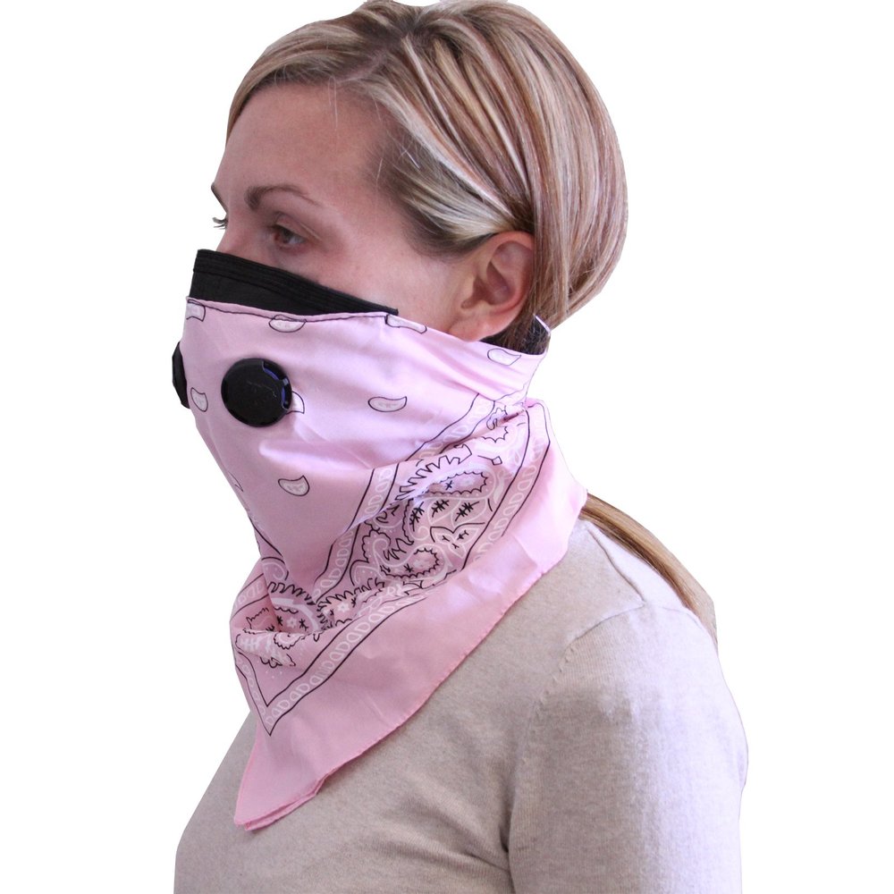 Bandana Style Dust Mask Pnk
