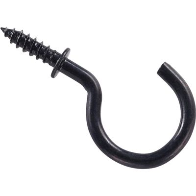 Bostitch Stanley National Hardware N119-729 2023 Cup Hooks in Black, 1", 30 Piece