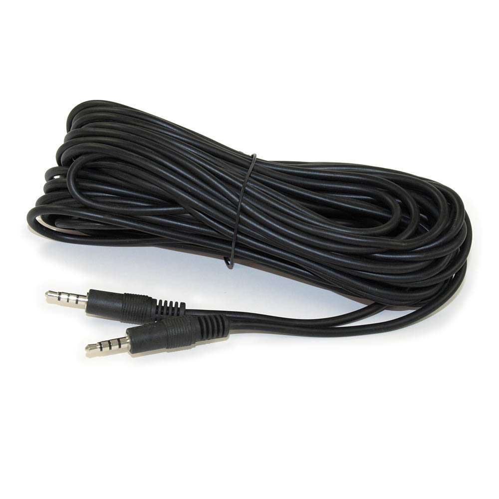 MyCableMart 50ft 3.5mm 4 Conductor TRRS / 3 Band + Mic or Video Male to Male Cable