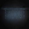 LEDwholesalers Chasing LED Cluster Hanging Garland Light with Multifunction Controller and Dark Green Wire, White, X074WH view 2