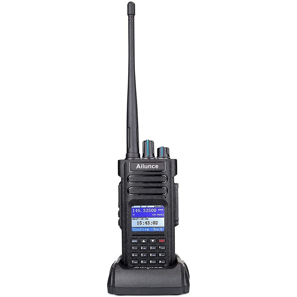 Ailunce HD1 Ham Radio,DMR/Analog Handheld Radio with GPS,Dual Band Digital Two Way Radio,IP67 Waterproof,3200mAh USB C,2 Time Slot,Group Call,SOS,Walkie Talkies Long Range for Emergency,School