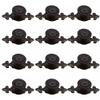 CSKB Black Antique Vintage Retro Drawer Cabinet Metal Knobs with Backplates 12 PCS,Mushroom Shape Pulls Handle Dresser Knob view 1