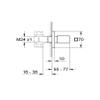 Grohe 19910000 Eurocube Single-Handle Volume Control Valve Trim Kit view 2