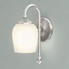 Gatco 1621 Tavern Single Sconce, Satin Nickel | Wall Mount Bathroom Vanity Light With Frosted Glass | 4.75"W X 11.13"H Indoor 1-Light Fixture |Mount Upward or Downward view 4