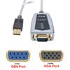 DTECH 6 Feet USB to RS422 RS485 Serial Port Converter Adapter Cable with FTDI Chip Supports Windows 11 10 8 7 XP Mac view 3