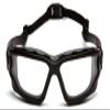 PYRAMEX I-Force Sporty Dual Pane Anti-Fog Goggle, Black Frame/Clear Anti-Fog Lens view 2