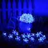 String Lights Solar String Lights Solar Powered Garden Light Cherry Blossom Flower Decorative Fairy String Lights 22ft 50 LED Christmas Light for Patio,Lawn,Christmas,Garden,Holiday(Blue) view 2