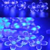 String Lights Solar String Lights Solar Powered Garden Light Cherry Blossom Flower Decorative Fairy String Lights 22ft 50 LED Christmas Light for Patio,Lawn,Christmas,Garden,Holiday(Blue) view 3